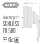 Fenstergriff-Schloss FO500 – Bild 7