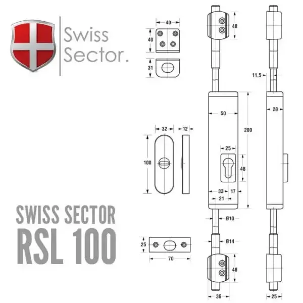 Swiss Sector Stangenschloss RSL100 – Bild 9