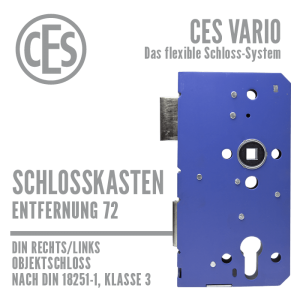 Schlosskasten CES Vario 72 mm