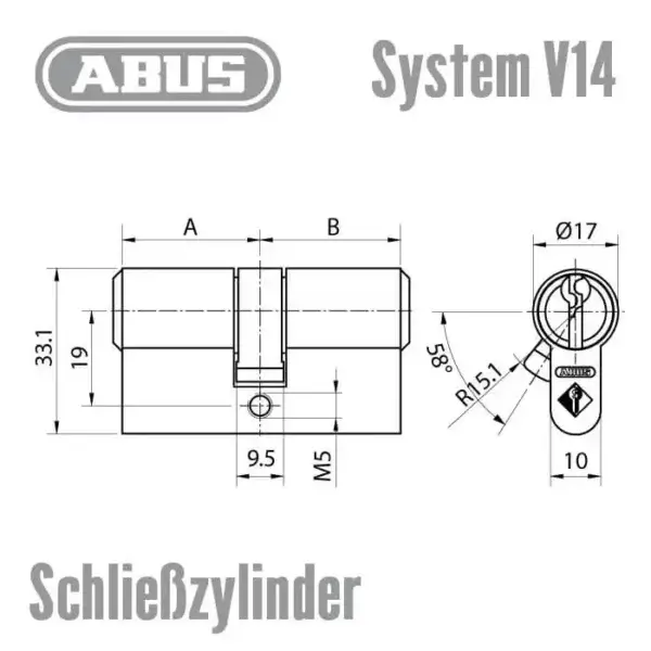 ABUS V14 Schließzylinder – Bild 6