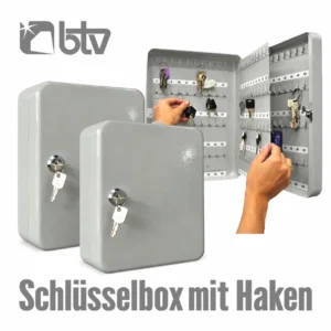 Schlüsselbox mit Haken abschließbar aus Stahl