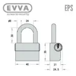 EVVA EPS Vorhängeschloss – Bild 4