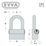 EVVA EPS Vorhängeschloss – Bild 5