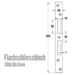 Sicherheits-Flachschließblech 300 – Bild 3