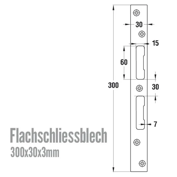 Sicherheits-Flachschließblech 300 – Bild 3