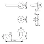 HOPPE Paris Rosettengarnitur 138L – Bild 4