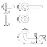 HOPPE Paris Rosettengarnitur 138L – Bild 2
