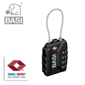 BASI TSA Kofferschloss KS 625 mit Stahlseil