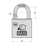 BASI V50 Vorhangschloss VHS – Bild 2