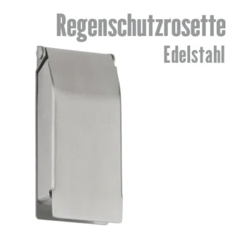 Regenschutzrosette Edelstahl