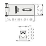 ABUS Überfalle 200/95 – Bild 2