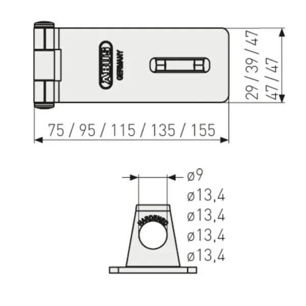 ABUS Überfalle 200/95 – Bild 2