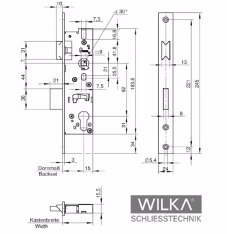 Wilka RRS-1438 Technische Zeichnung