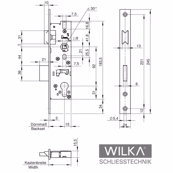 Wilka RRS-1438 Technische Zeichnung