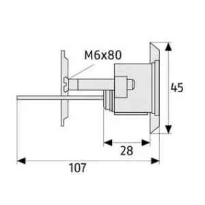 ABUS CR84 Außenzylinder