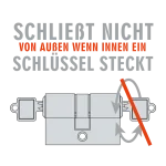 Schließzylinder ohne Not-und Gefahrenfunktion
