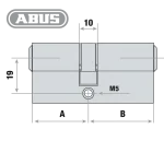 ABUS Zylinder Maß