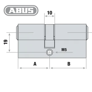 ABUS Zylinder Maß