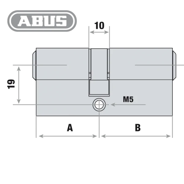 ABUS Zylinder Maß