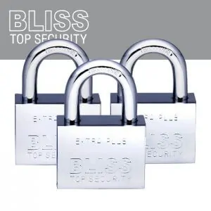 3er-Vorhängeschloss-Set