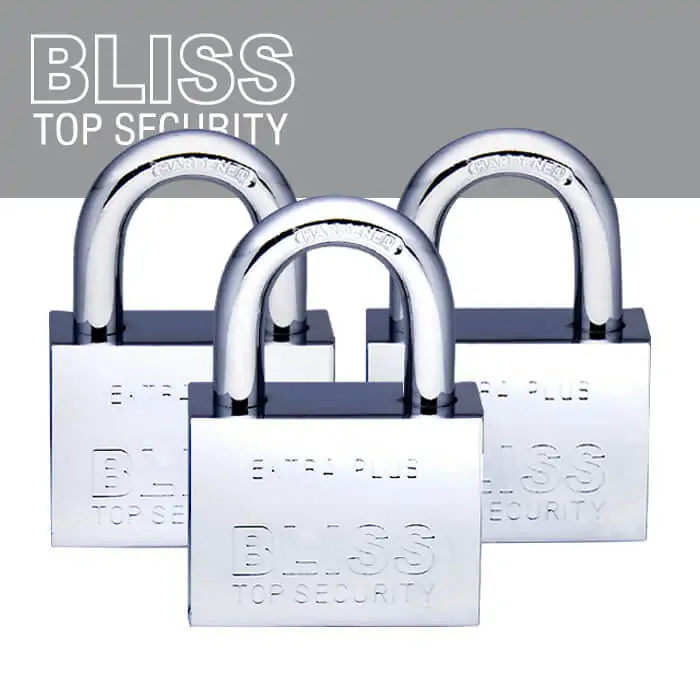 3er-Vorhängeschloss-Set