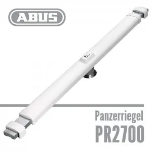 Abus Panzerriegel 2700. Der Panzerriegel ABUS PR2700 bietet Schutz für alle Holz-, Metall- und Kunststofftüren und wird sowohl von innen als auch von außen mit Schlüssel bedient