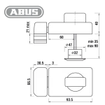 Kastenschloss ABUS 2110 – Bild 3