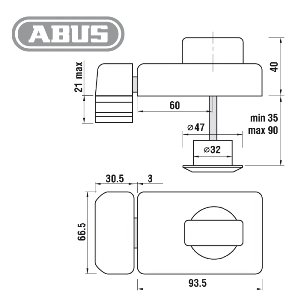 Kastenschloss ABUS 2110 – Bild 3
