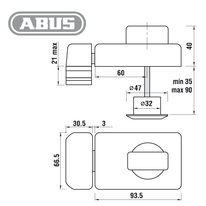 Kastenschloss ABUS 2110 – Bild 3