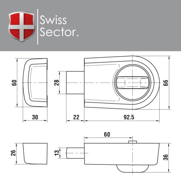 Swiss Sector Kastenzusatzschloss KS100 – Bild 2