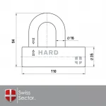 Swiss Sector Vorhängeschloss MV – Bild 2
