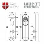 Langrosette mit Kernziehschutz – Bild 2