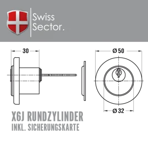 swiss x6j rund zeichnung