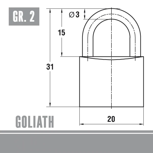 Vorhangschloss Neutral – Bild 2