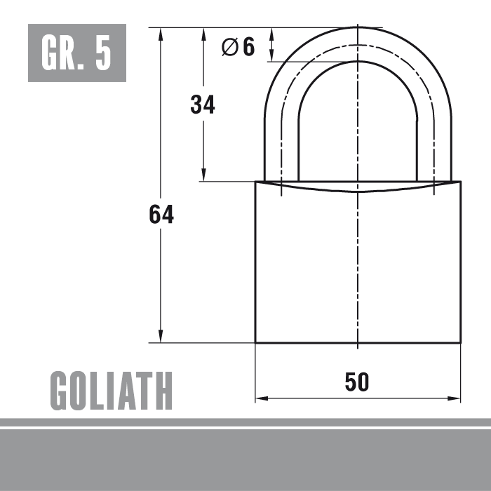Vorhangschloss Neutral – Bild 5