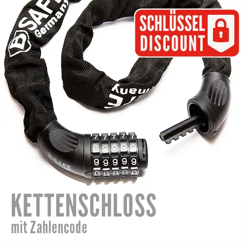 Kettenschloss mit Zahlencode – Bild 3