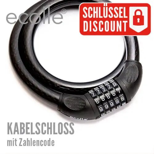 Kabelschloss mit Zahlencode – Bild 3