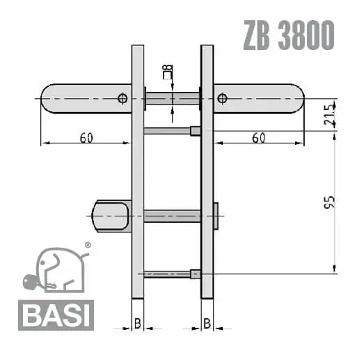 Zimmertürbeschlag ZB3800 – Bild 2