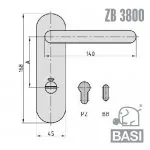 Zimmertürbeschlag ZB3800 – Bild 4