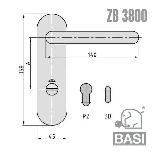 Zimmertürbeschlag ZB3800 – Bild 4
