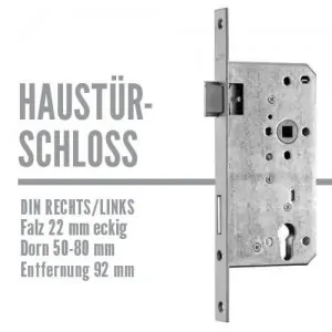 Haustürschloss falz 22
