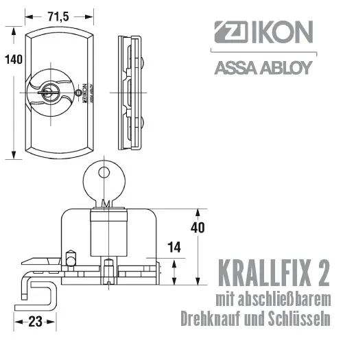 Fenster- und Balkontürensicherung Krallfix 2 – Bild 2