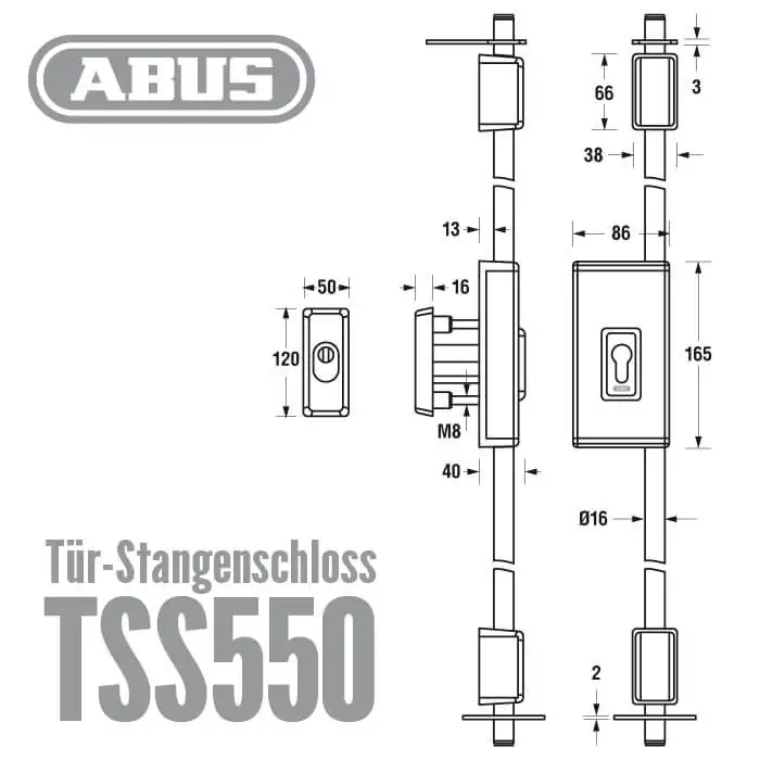 ABUS Tür-Stangenschloss TSS550 – Bild 7