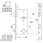 BASI Einsteckschloss ES 924 – Bild 7