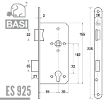 BASI Einsteckschloss ES 924 – Bild 6