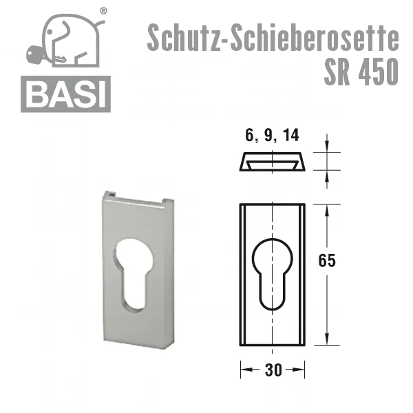 Schutz-Schieberosette