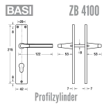 Zimmertür-Garnitur 4100 – Bild 3