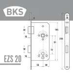 BKS Einsteckschloss falz 20-55/72 – Bild 3