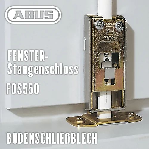 Bodenschließblech BSB550 für Fenster-Stangenschloss FOS550 ABUS
