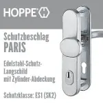 HOPPE Edelstahl-Schutzbeschlag Paris mit Zylinderabdeckung